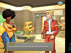 Ebony MILF in Space: A Cartoon MILF's Adventure