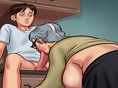 Хентай игра със зряла майка и момче в нецензурирана анимация