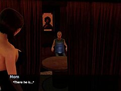 3DCG interaktívna porno hra s Milf zrelou ženou a análnym sexom