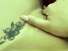 Amateur lesbians indulge in passionate anal play