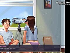 कार्टून गेम में एक पतली गोरी लड़की के साथ हॉट सेक्स सीन्स का संग्रह