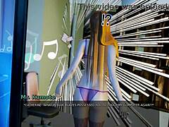 Stiefmutter zeigt ihre Kurven in Leder auf dem Balkon in 3D-Anime