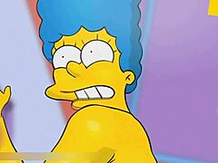 Marge, si ibu rumah tangga, merasakan kenikmatan yang intens saat dia menerima sperma panas di pantatnya dan menyemprot ke berbagai arah. Anime yang tidak disensor ini menampilkan karakter dewasa dengan pantat besar dan payudara besar