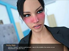 Milfy City Cap 63で熟女のビデオゲームプレイとアニメスタイルの巨乳