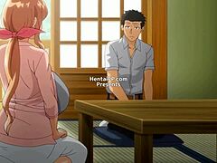 Mature woman and her son's best friend engage in sexual encounter in animated hentai film