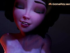 Aroused mature woman gets penetrated while conversing on the phone in a 3D animated scenario