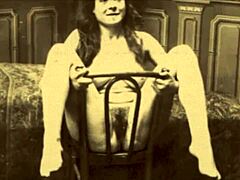 Vintage blowjobs och håriga fittor i Dark Lantern-underhållning med en mogen kvinna